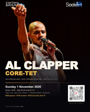 Vocalist Al Clapper and the Core-tet at Cape Town Jazz Club on 1 November 2026.