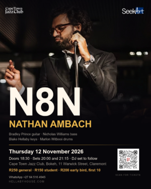 N8N, Nathan Ambach, at Cape Town Jazz Club on 12 November 2026.