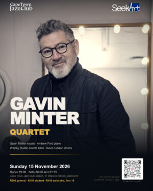 Gavin Minter Quartet at Cape Town Jazz Club on 15 November 2026.