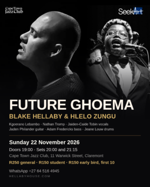 Future Ghoema, Blake Hellaby and Hlelo Zungu, at Cape Town Jazz Club on 22 November 2026.
