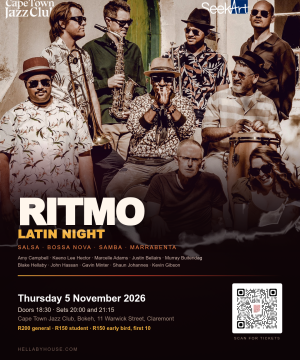 Ritmo, a ten-piece Latin band, at Cape Town Jazz Club on 5 November 2026.