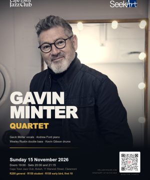 Gavin Minter Quartet at Cape Town Jazz Club on 15 November 2026.