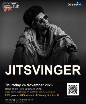 Jitsvinger, Quintin Goliath, at Cape Town Jazz Club on 26 November 2026.